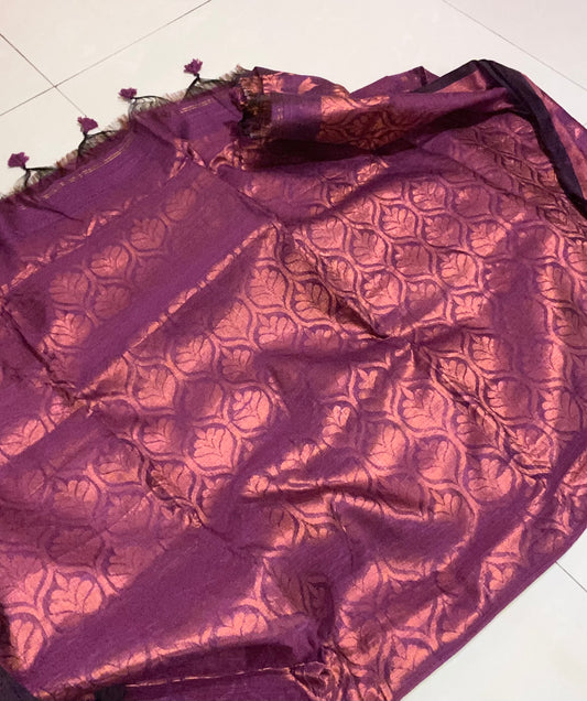 Jamdani - Pink and Orange