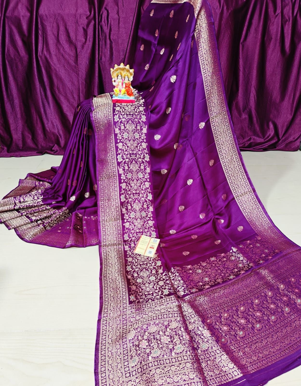 Mashru Silk - Purple
