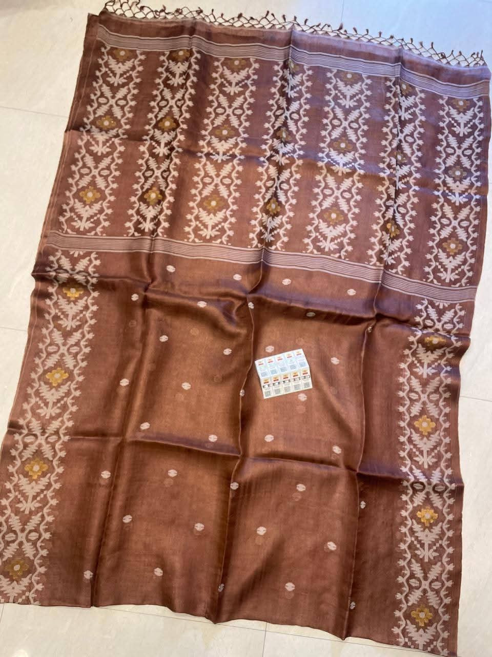 Pure Gachhi Tussar - Brown