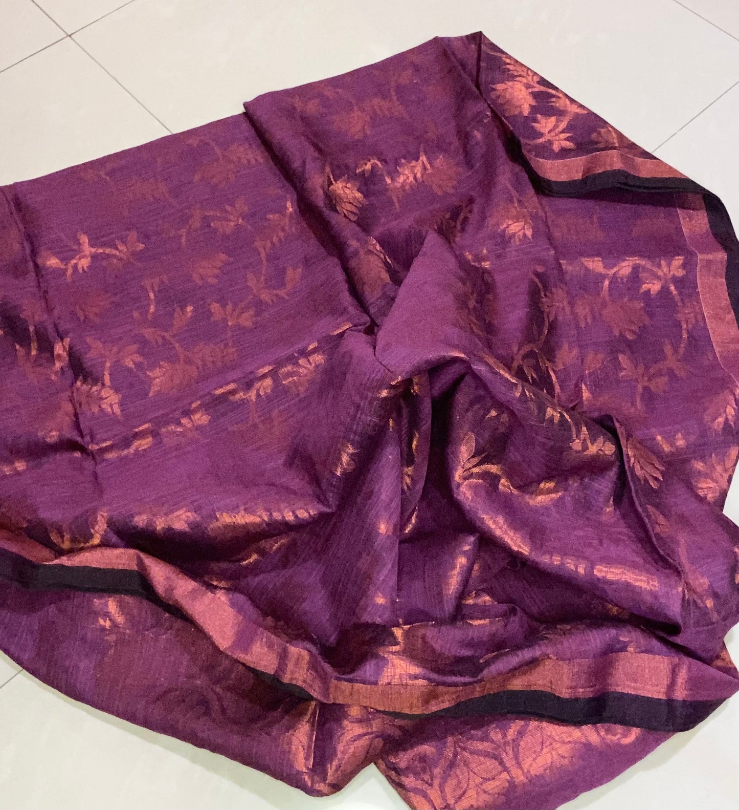 Jamdani - Pink and Orange