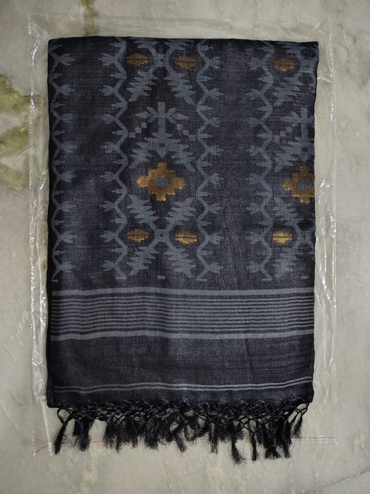Pure Gachhi Tussar - Grey