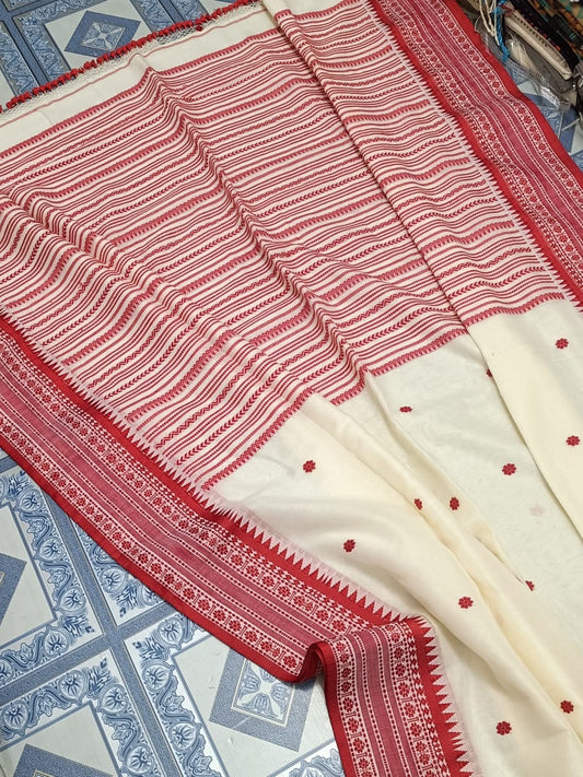 Khadi Cotton Designer - Red