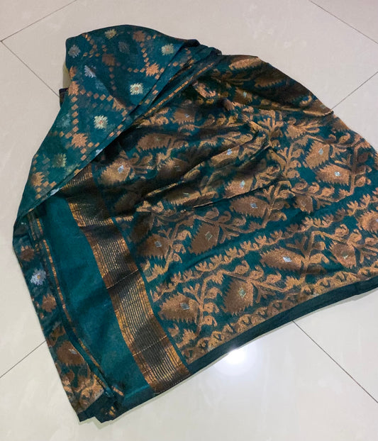 Jamdani - Green Jaal