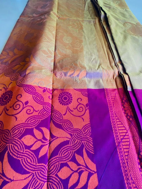 Soft Silk - Wine and Gold