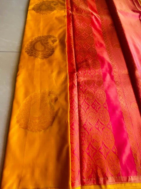 Soft Silk - Yellow and Pink