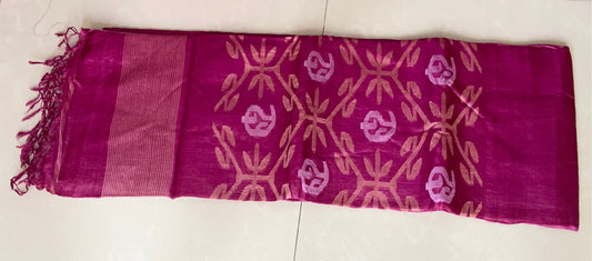 Pure Gachhi Tussar Jamdani - Purple