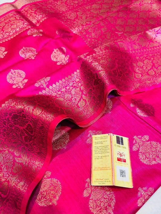 Muga Tussar - Rani Pink