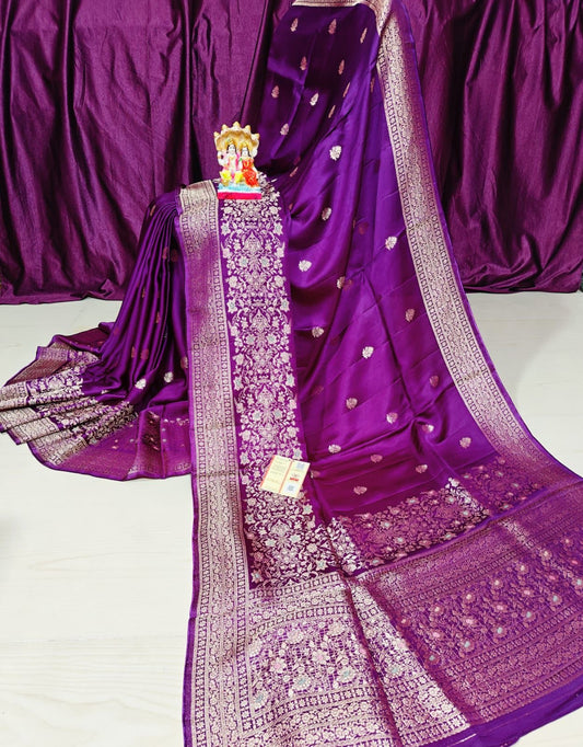 Mashru Silk - Purple