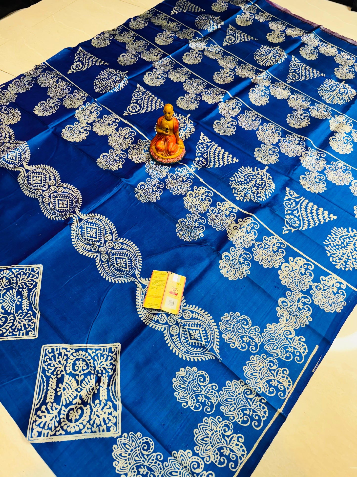 Bishnupuri Silk Handblock -  Blue