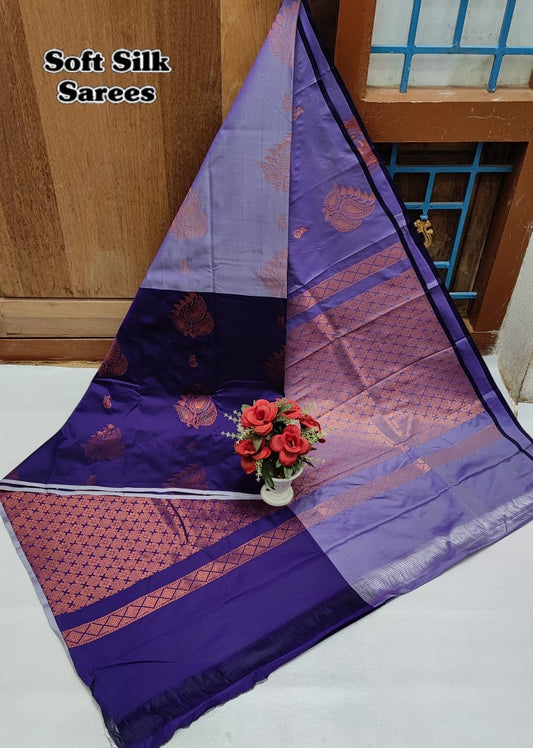 Kanchi Silk - Lavender and Violet