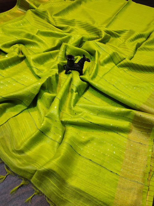 Silk and Sequin - Lime Green