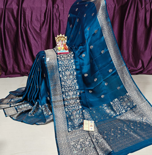 Mashru Silk - Blue