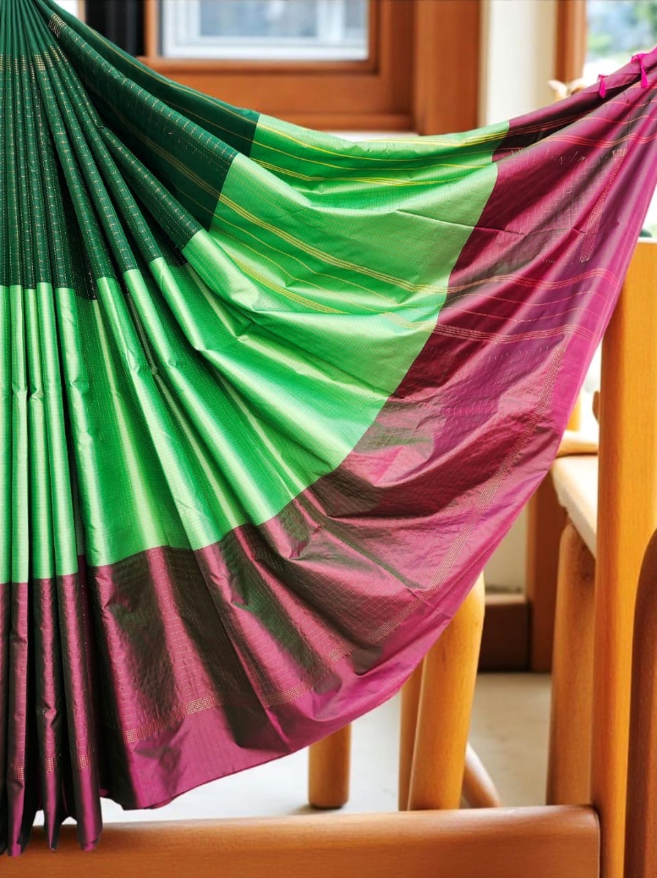 Tri Colored Silk - Green