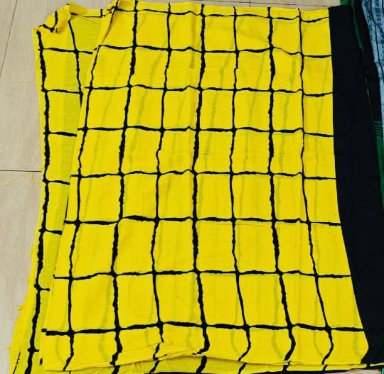 Cotton Designer - Yellow Check