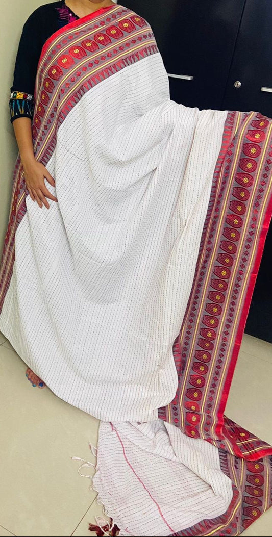 Manipuri Khadi - White