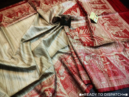 Ghicha Tussar - OffWhite