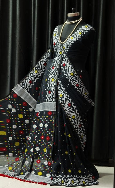 Jamdani - Black Multicolor