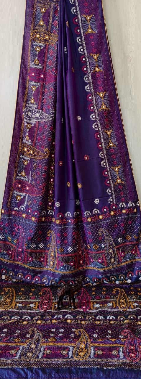 Dupion Silk Lambani - Green