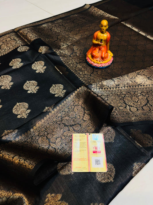 Muga Tussar - Black