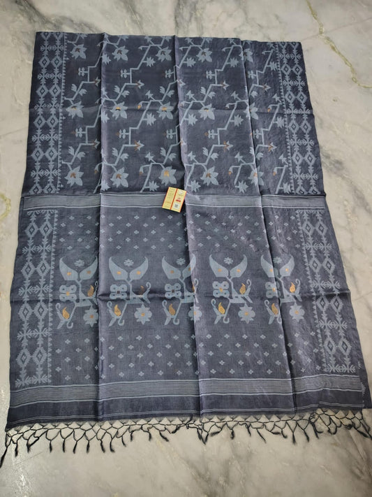 Pure Gachhi Tussar - Grey
