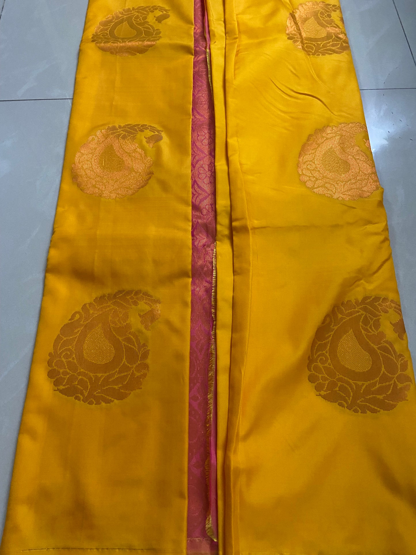 Soft Silk - Yellow and Pink