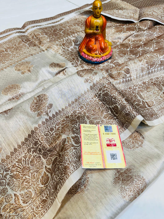 Muga Tussar - White