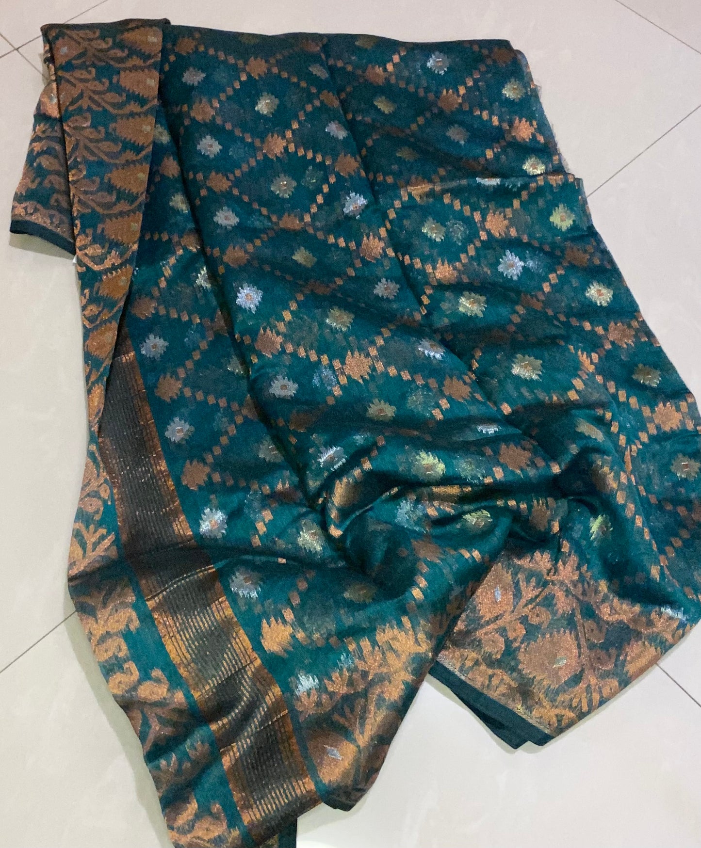 Jamdani - Green Jaal