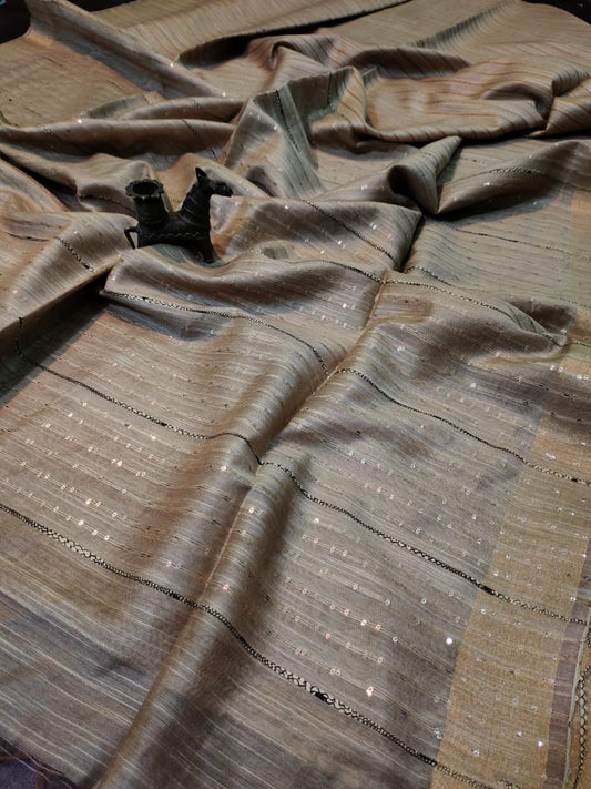 Silk and Sequin - Grey