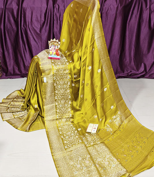 Mashru Silk - Yellow