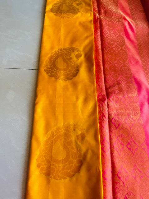 Soft Silk - Yellow and Pink