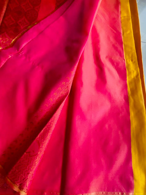 Soft Silk - Yellow and Pink