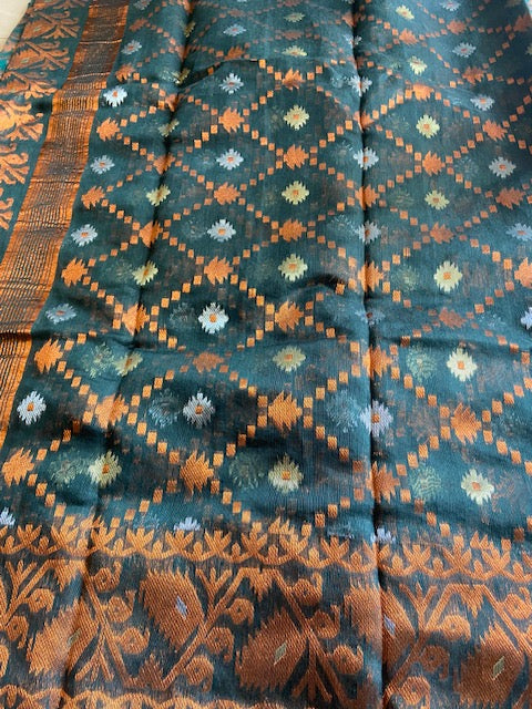 Jamdani - Green Jaal