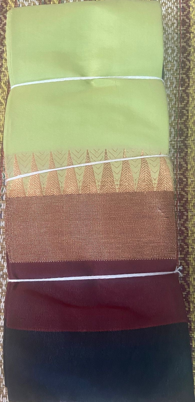 Silk Cotton - Light green Kanchi Silk Cotton